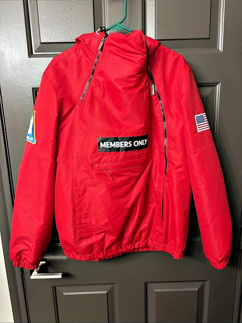 Members Only x NASA Red Anorak Jacket